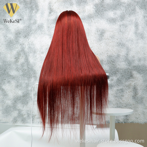13X6 13X4 Color 99j Red Burgundy 180% Virgin Wig Black Burgundy Hd Transparent Lace Front Wig Brown Blond Ombre Human Hair Wig